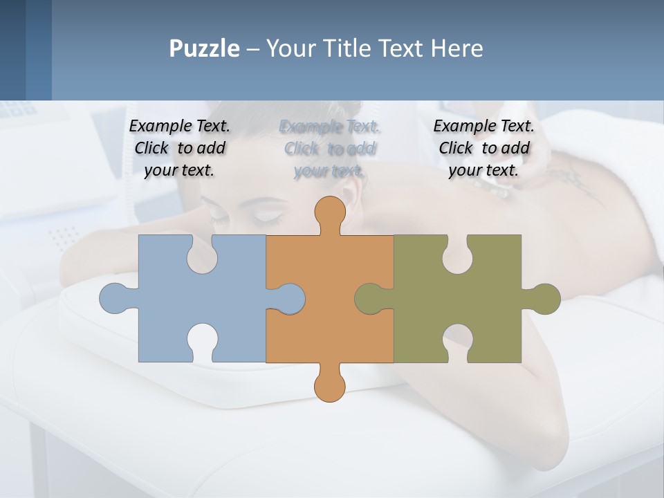 A Woman Getting A Massage In A Beauty Salon PowerPoint Template