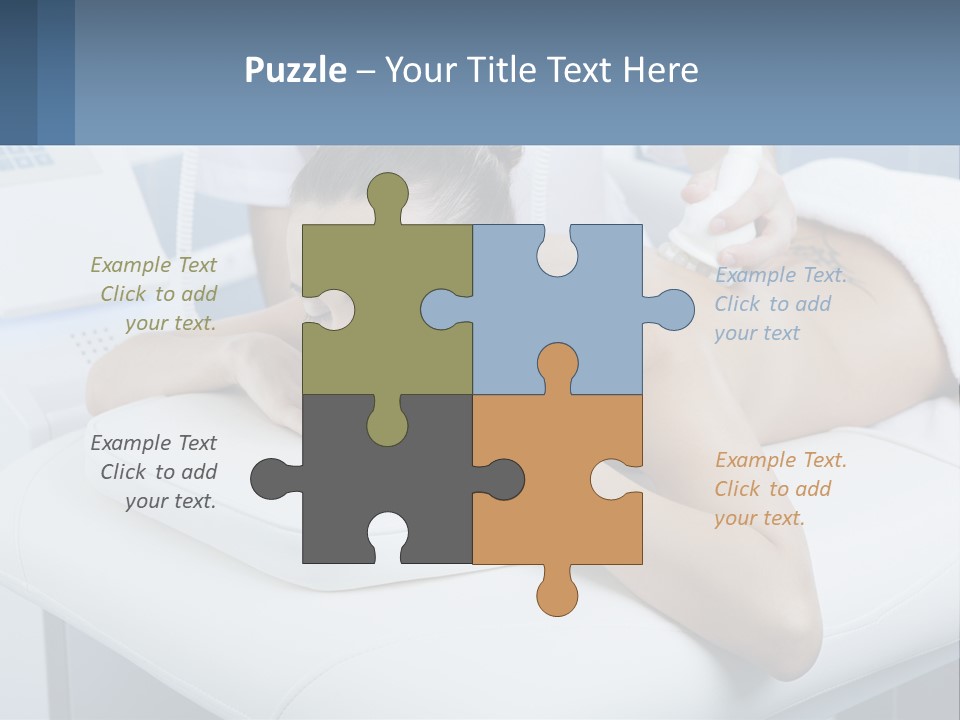 A Woman Getting A Massage In A Beauty Salon PowerPoint Template