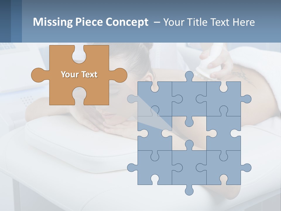 A Woman Getting A Massage In A Beauty Salon PowerPoint Template