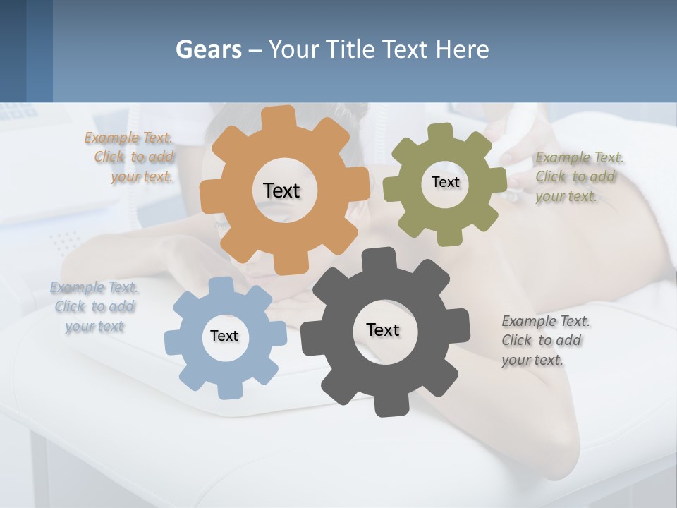 A Woman Getting A Massage In A Beauty Salon PowerPoint Template