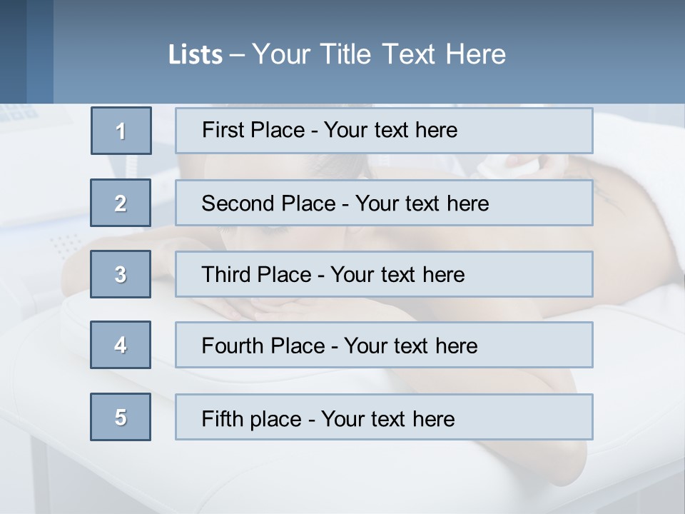 A Woman Getting A Massage In A Beauty Salon PowerPoint Template