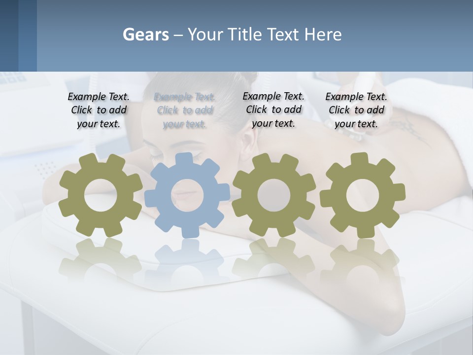 A Woman Getting A Massage In A Beauty Salon PowerPoint Template