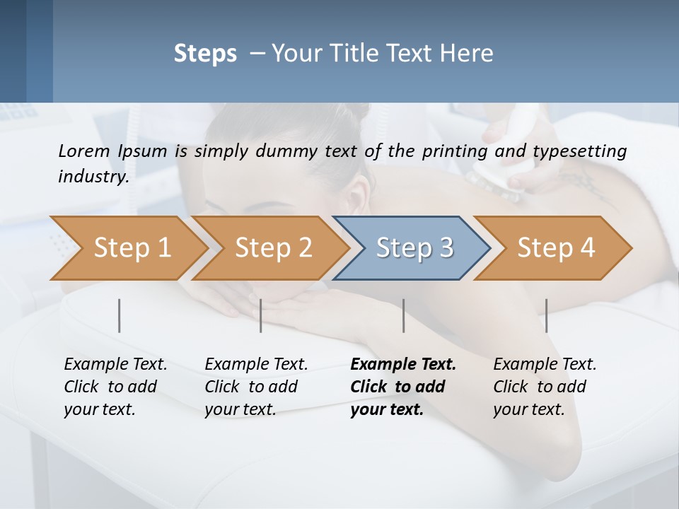 A Woman Getting A Massage In A Beauty Salon PowerPoint Template