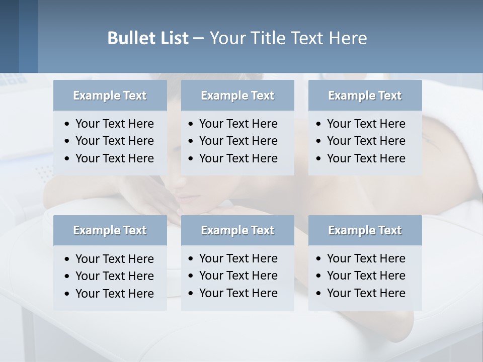 A Woman Getting A Massage In A Beauty Salon PowerPoint Template