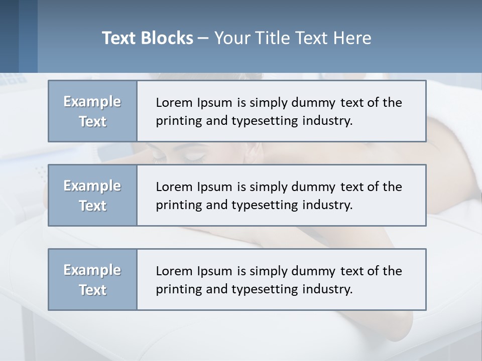 A Woman Getting A Massage In A Beauty Salon PowerPoint Template