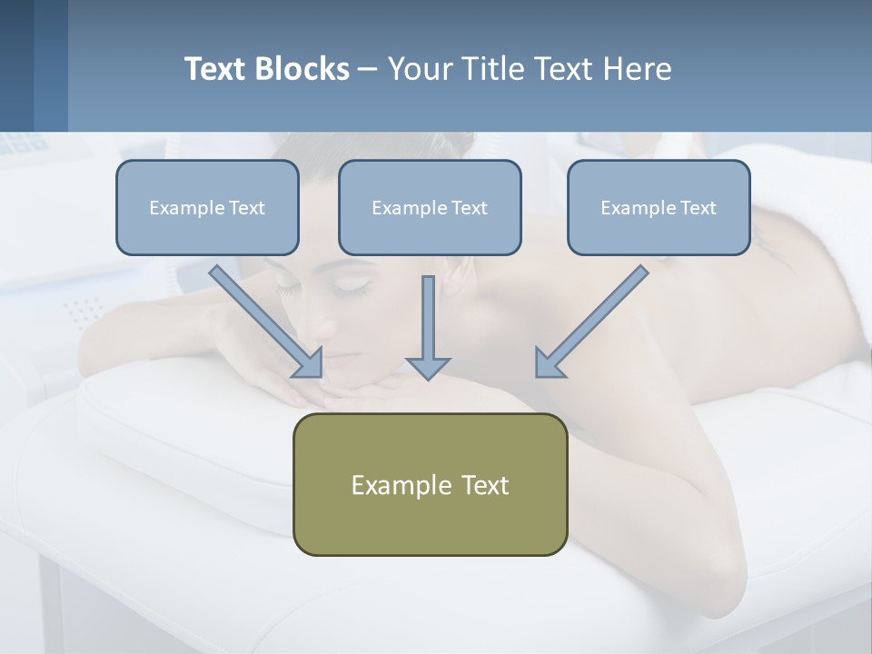 A Woman Getting A Massage In A Beauty Salon PowerPoint Template