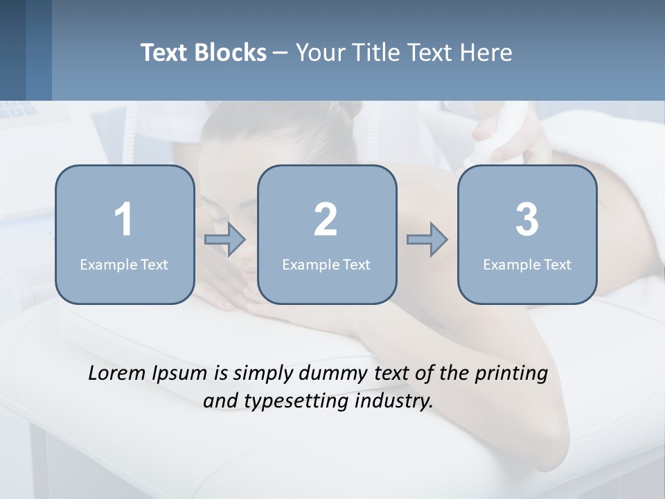 A Woman Getting A Massage In A Beauty Salon PowerPoint Template