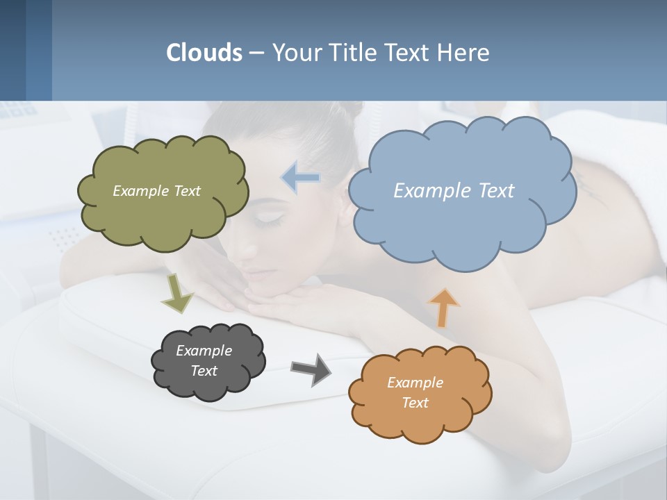 A Woman Getting A Massage In A Beauty Salon PowerPoint Template