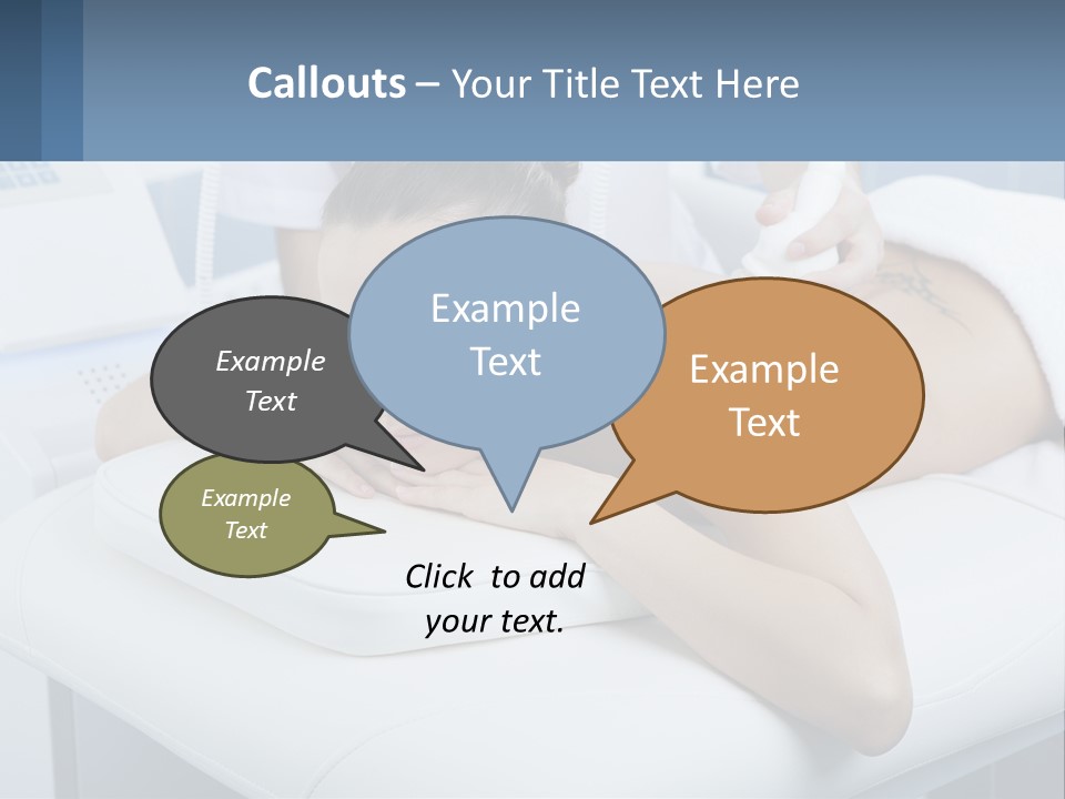 A Woman Getting A Massage In A Beauty Salon PowerPoint Template