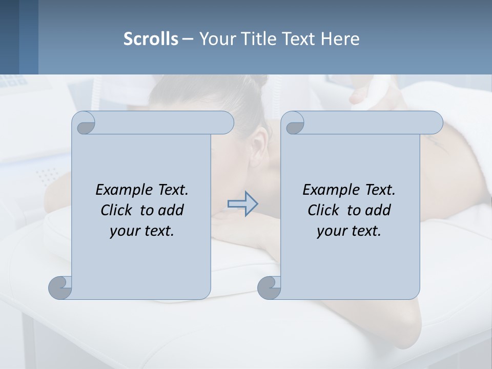 A Woman Getting A Massage In A Beauty Salon PowerPoint Template