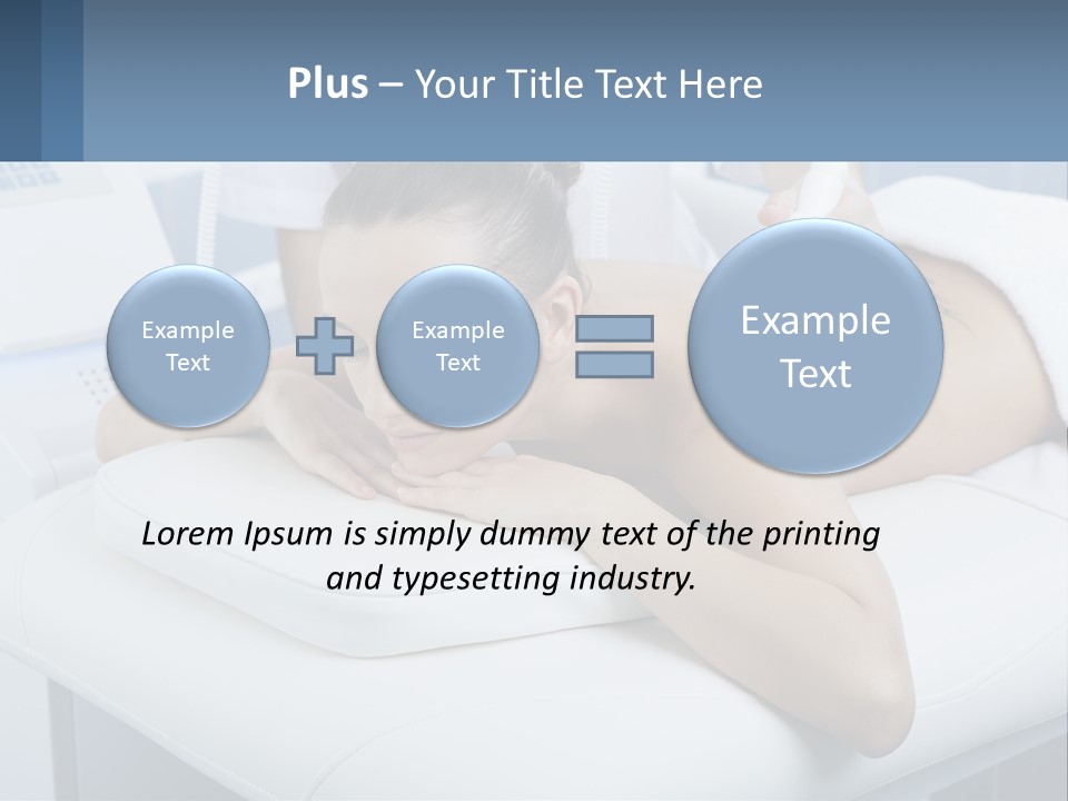 A Woman Getting A Massage In A Beauty Salon PowerPoint Template