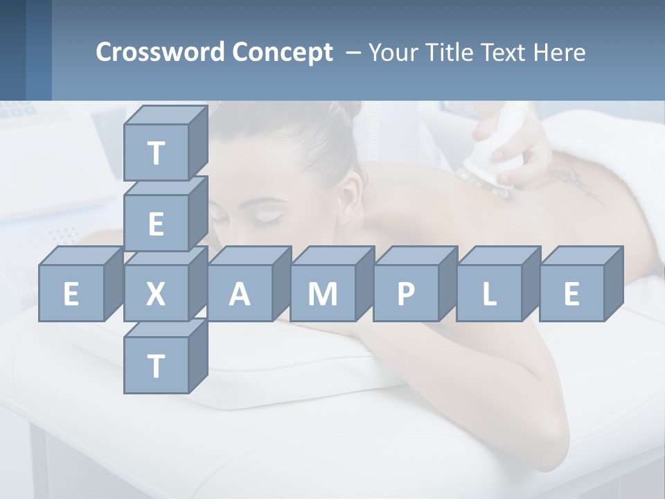 A Woman Getting A Massage In A Beauty Salon PowerPoint Template