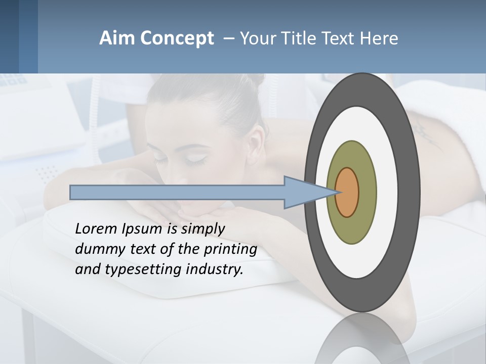 A Woman Getting A Massage In A Beauty Salon PowerPoint Template