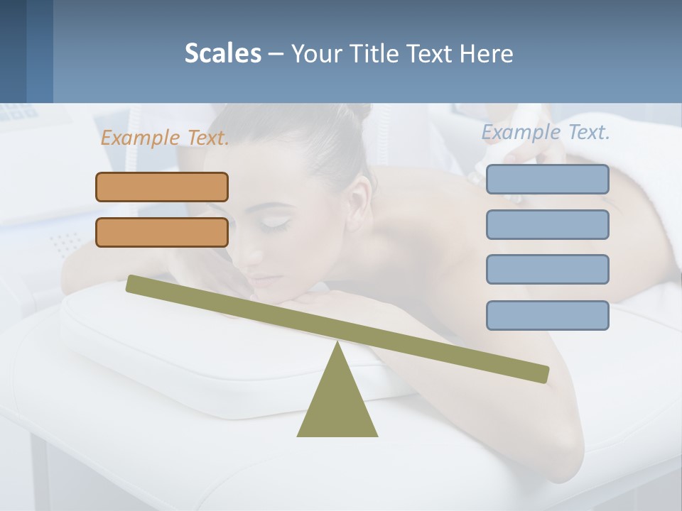 A Woman Getting A Massage In A Beauty Salon PowerPoint Template