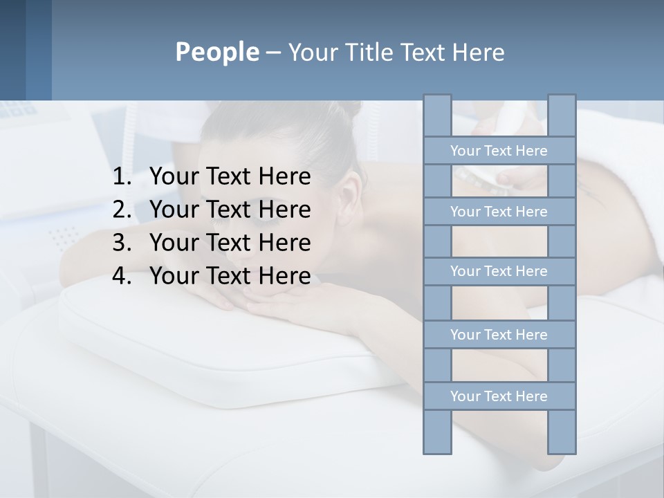 A Woman Getting A Massage In A Beauty Salon PowerPoint Template