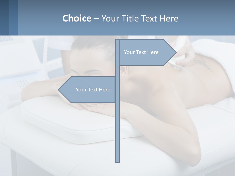 A Woman Getting A Massage In A Beauty Salon PowerPoint Template