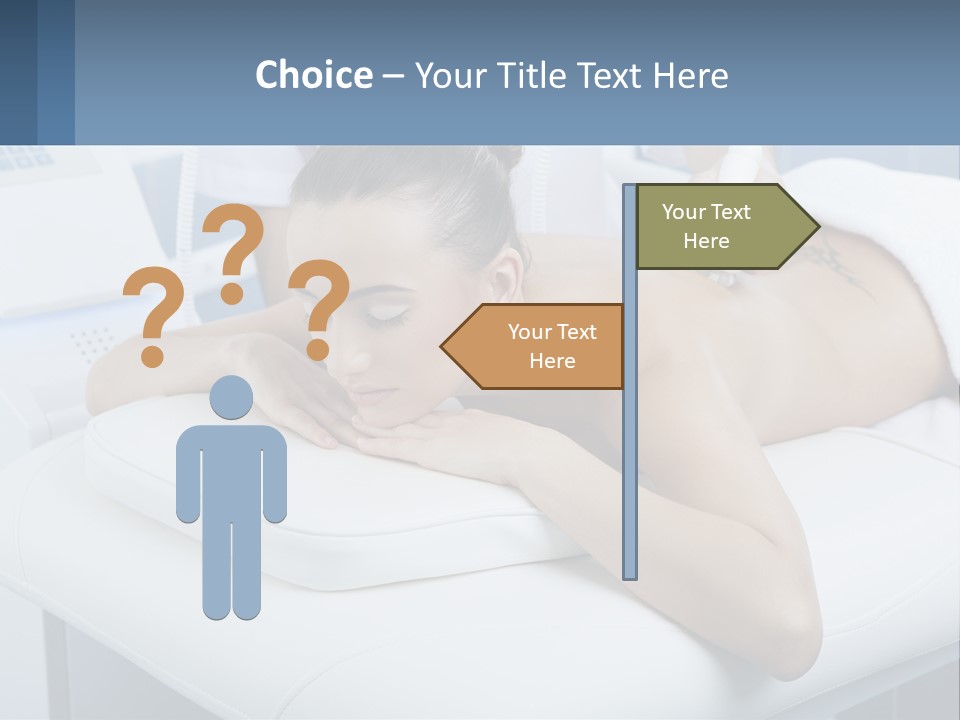 A Woman Getting A Massage In A Beauty Salon PowerPoint Template