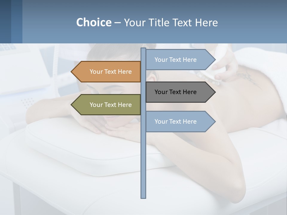 A Woman Getting A Massage In A Beauty Salon PowerPoint Template