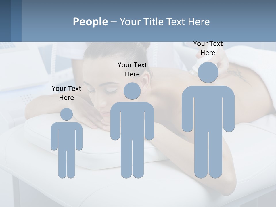 A Woman Getting A Massage In A Beauty Salon PowerPoint Template