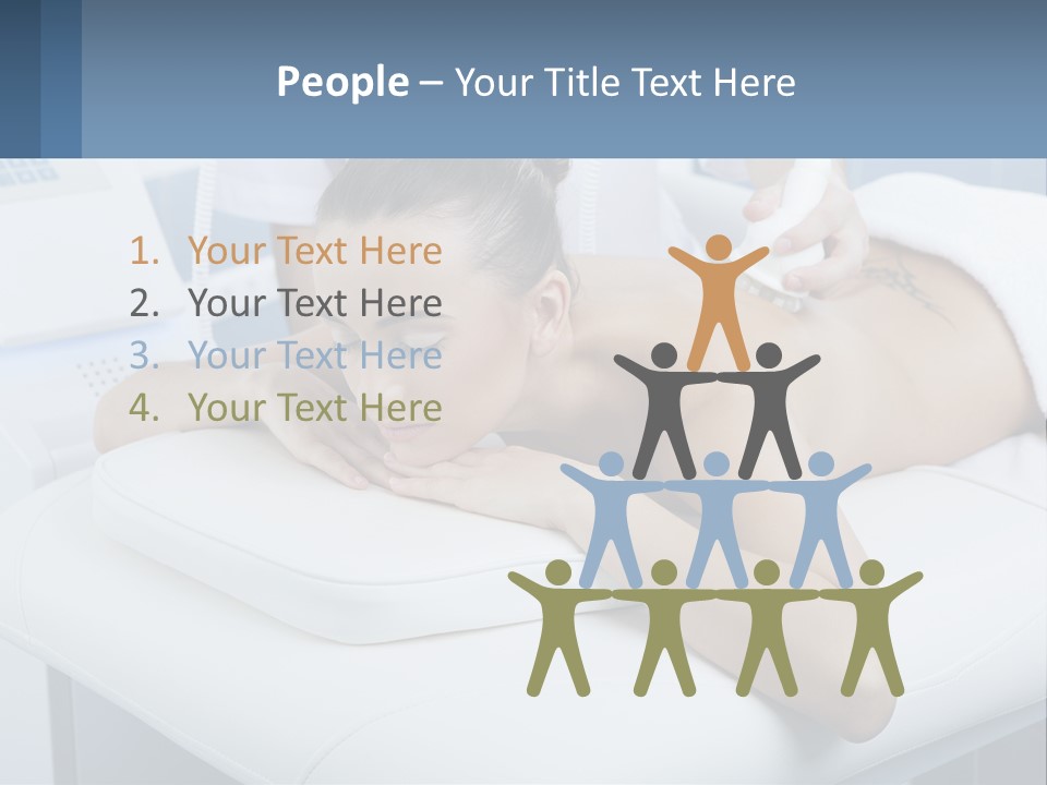 A Woman Getting A Massage In A Beauty Salon PowerPoint Template