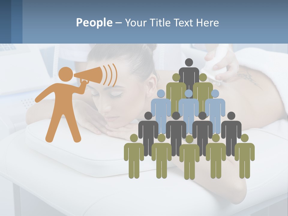 A Woman Getting A Massage In A Beauty Salon PowerPoint Template