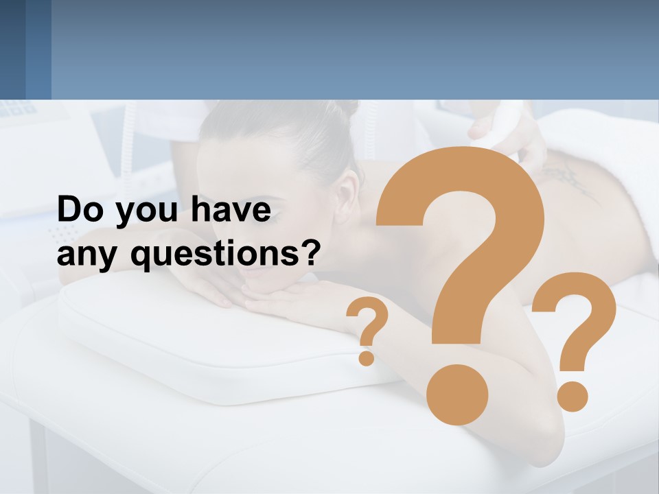 A Woman Getting A Massage In A Beauty Salon PowerPoint Template