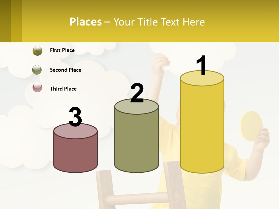 A Young Boy Holding A Ping Pong Paddle PowerPoint Template