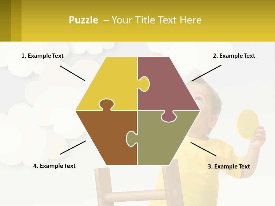 A Young Boy Holding A Ping Pong Paddle PowerPoint Template