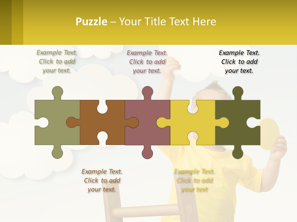 A Young Boy Holding A Ping Pong Paddle PowerPoint Template