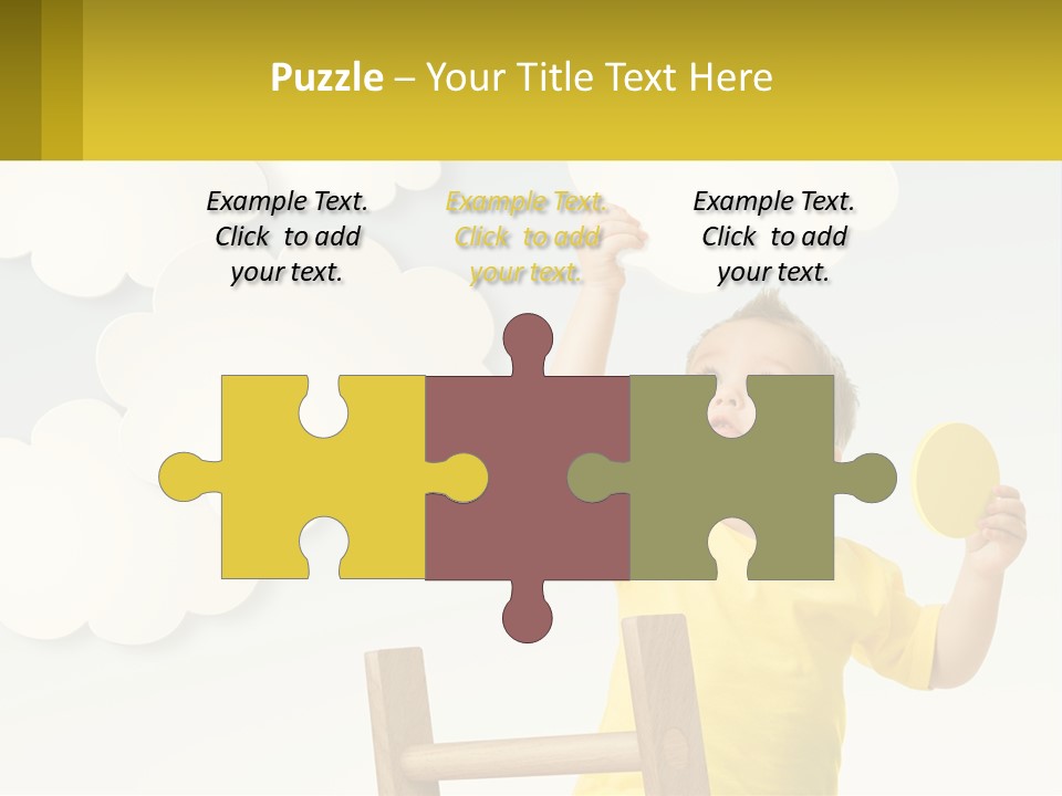 A Young Boy Holding A Ping Pong Paddle PowerPoint Template