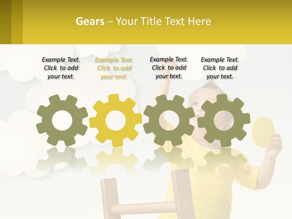 A Young Boy Holding A Ping Pong Paddle PowerPoint Template