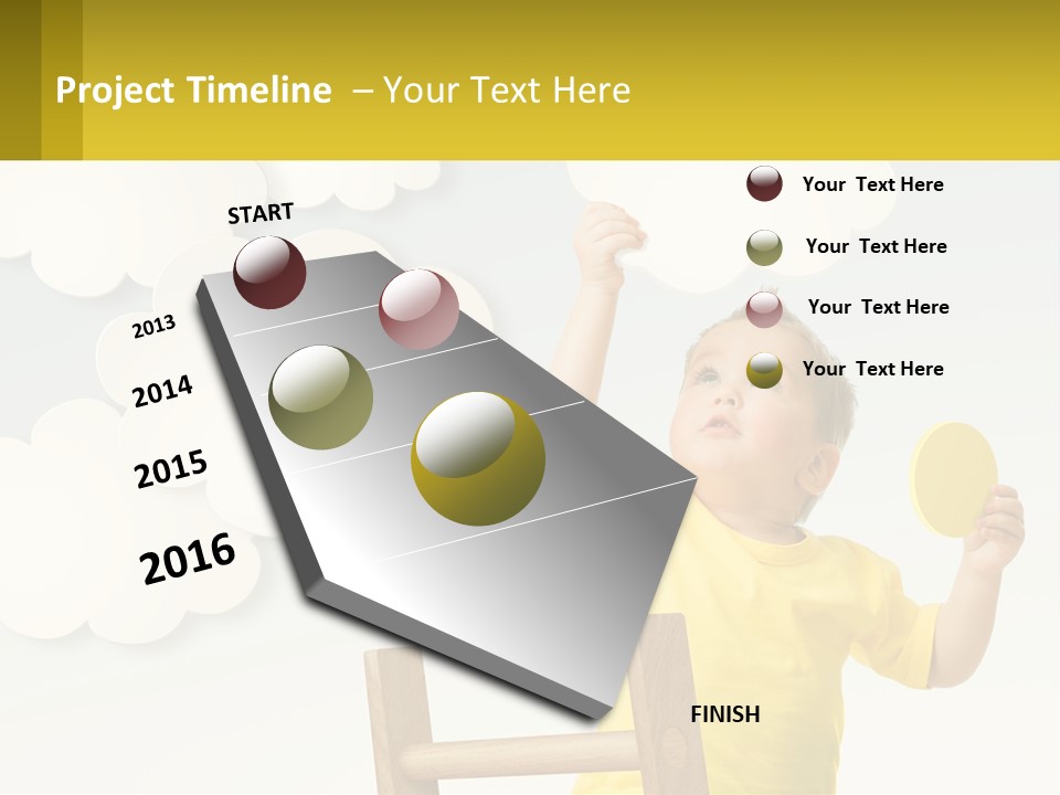 A Young Boy Holding A Ping Pong Paddle PowerPoint Template