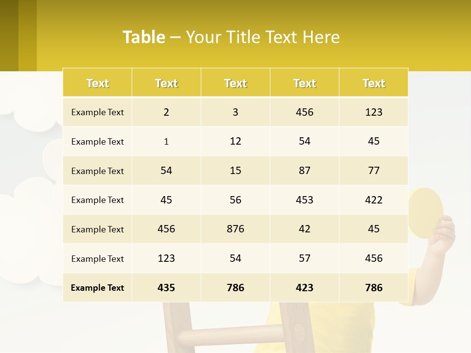 A Young Boy Holding A Ping Pong Paddle PowerPoint Template