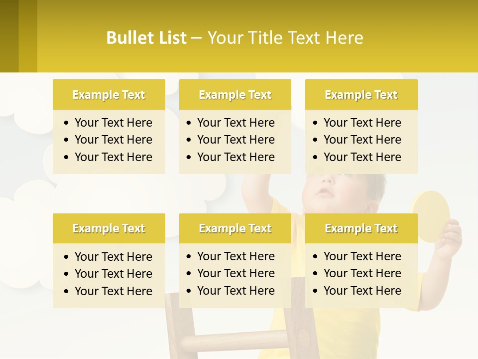 A Young Boy Holding A Ping Pong Paddle PowerPoint Template