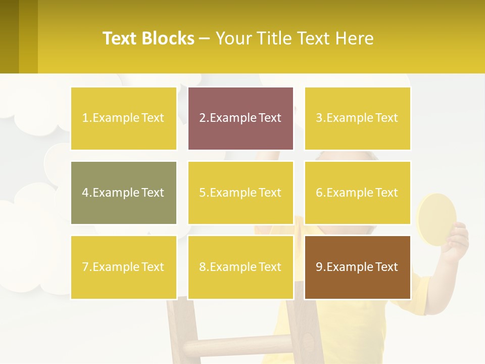A Young Boy Holding A Ping Pong Paddle PowerPoint Template