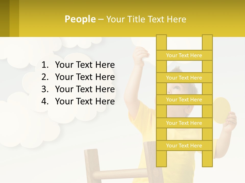 A Young Boy Holding A Ping Pong Paddle PowerPoint Template