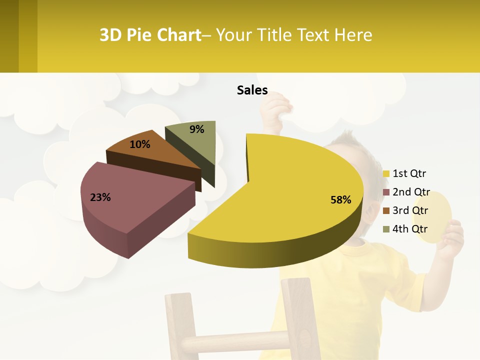 A Young Boy Holding A Ping Pong Paddle PowerPoint Template