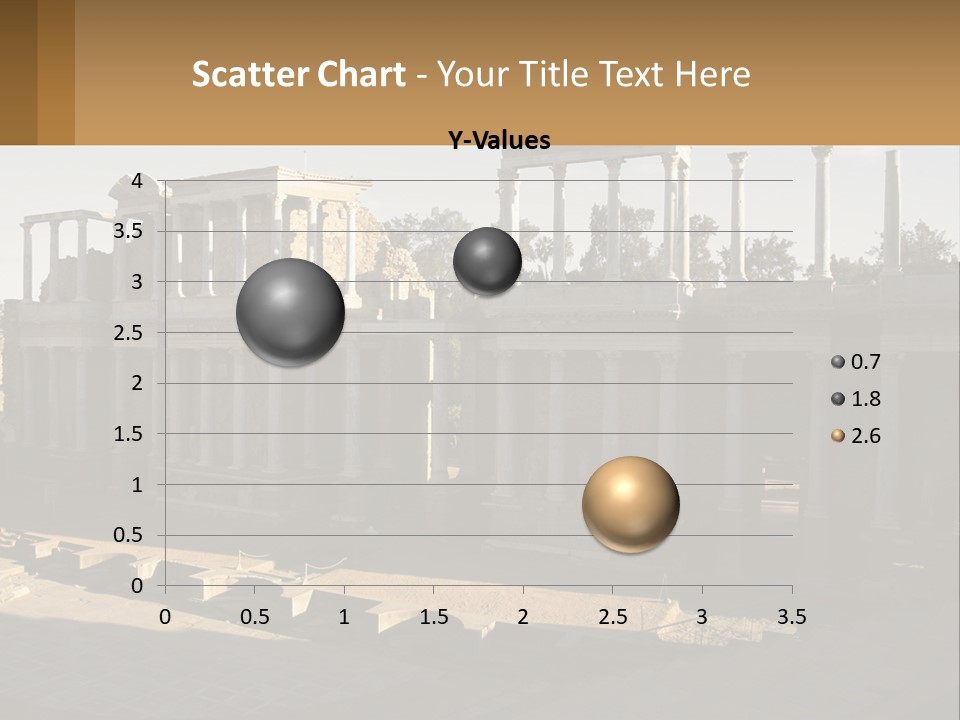 A Group Of Ruins With Columns In The Background PowerPoint Template