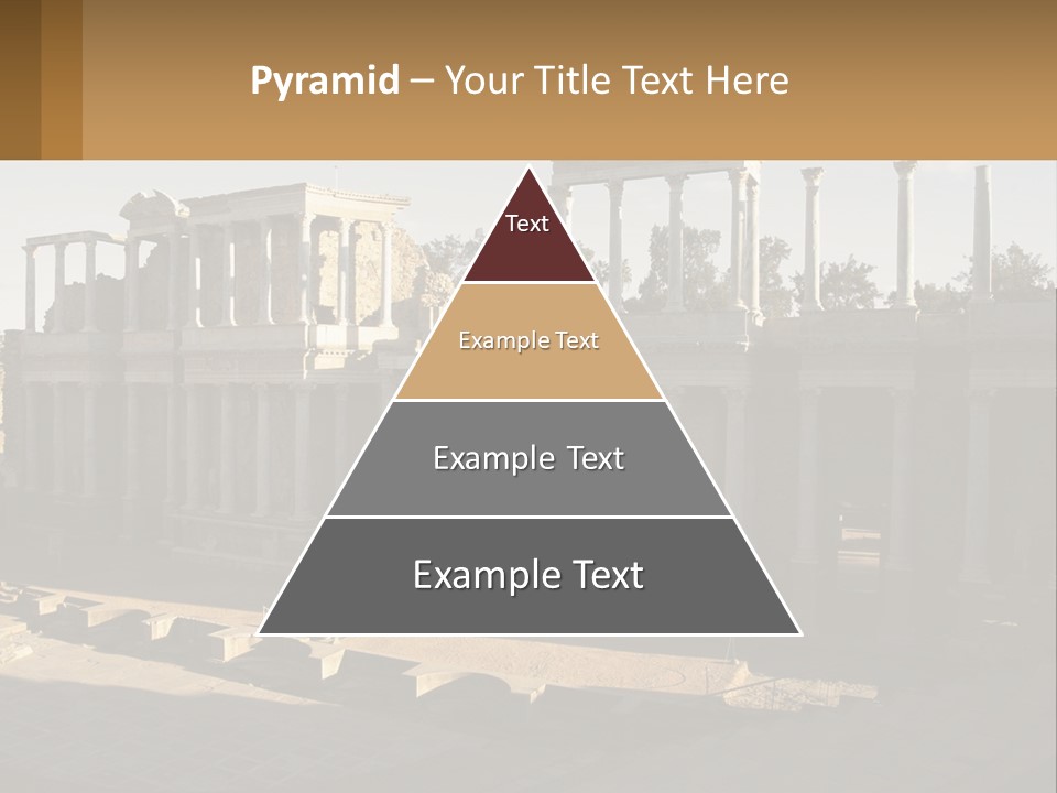 A Group Of Ruins With Columns In The Background PowerPoint Template