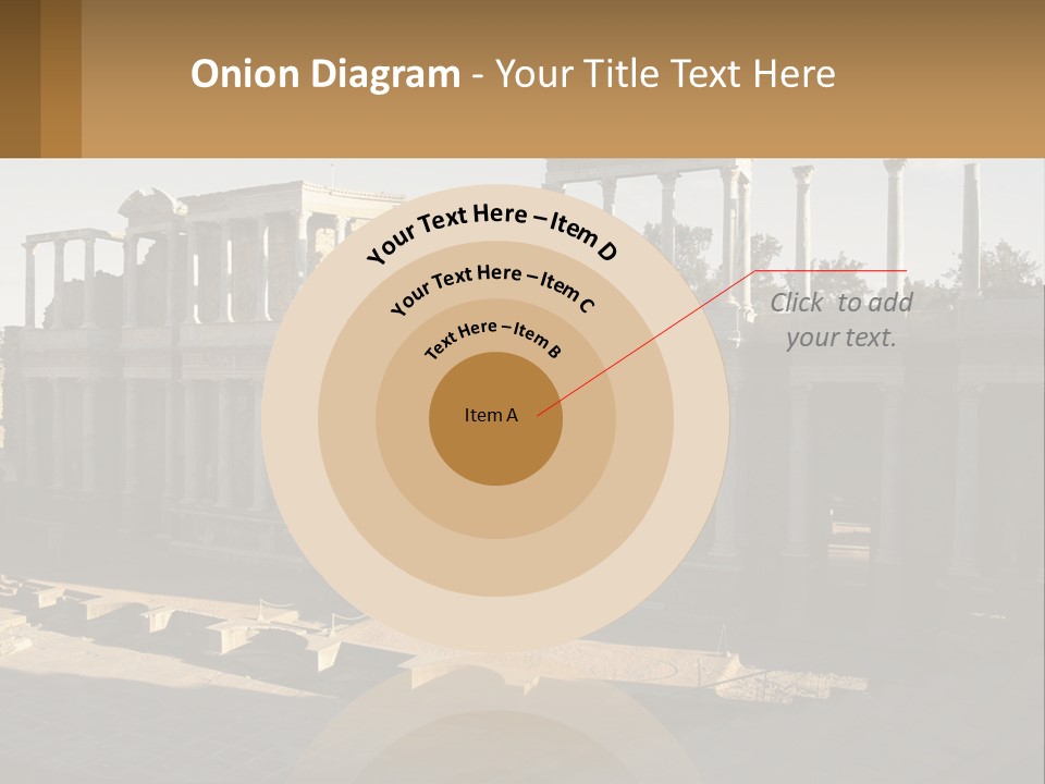 A Group Of Ruins With Columns In The Background PowerPoint Template