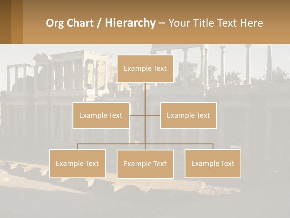 A Group Of Ruins With Columns In The Background PowerPoint Template