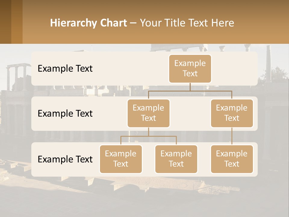 A Group Of Ruins With Columns In The Background PowerPoint Template
