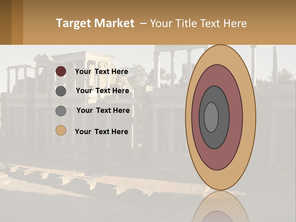 A Group Of Ruins With Columns In The Background PowerPoint Template