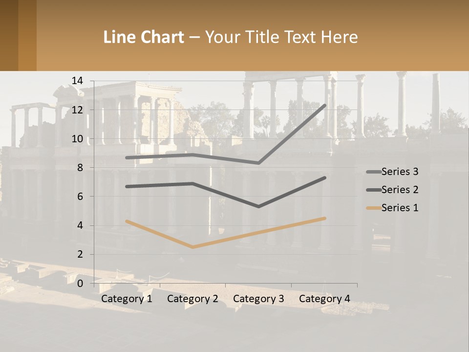 A Group Of Ruins With Columns In The Background PowerPoint Template