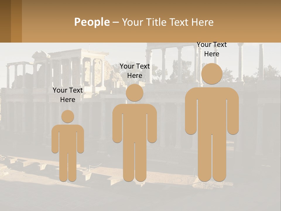 A Group Of Ruins With Columns In The Background PowerPoint Template