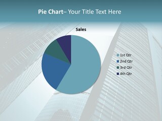 A Group Of Tall Buildings In A City PowerPoint Template
