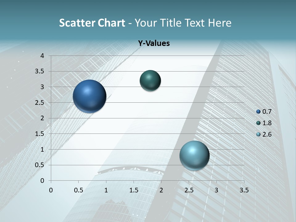 A Group Of Tall Buildings In A City PowerPoint Template