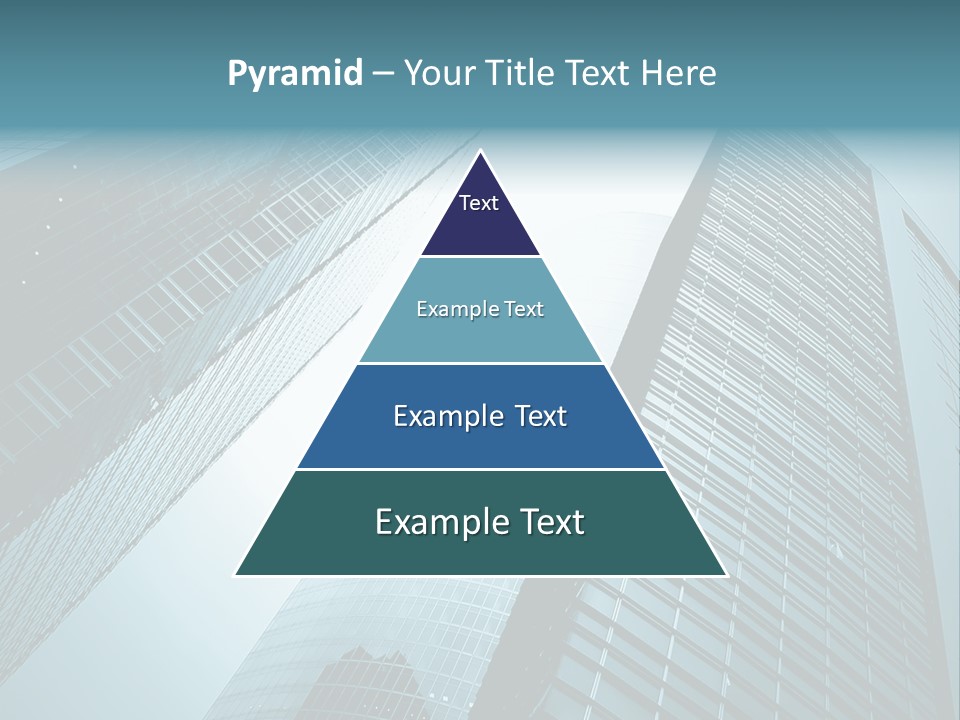 A Group Of Tall Buildings In A City PowerPoint Template