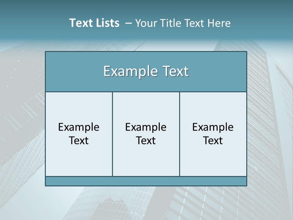A Group Of Tall Buildings In A City PowerPoint Template