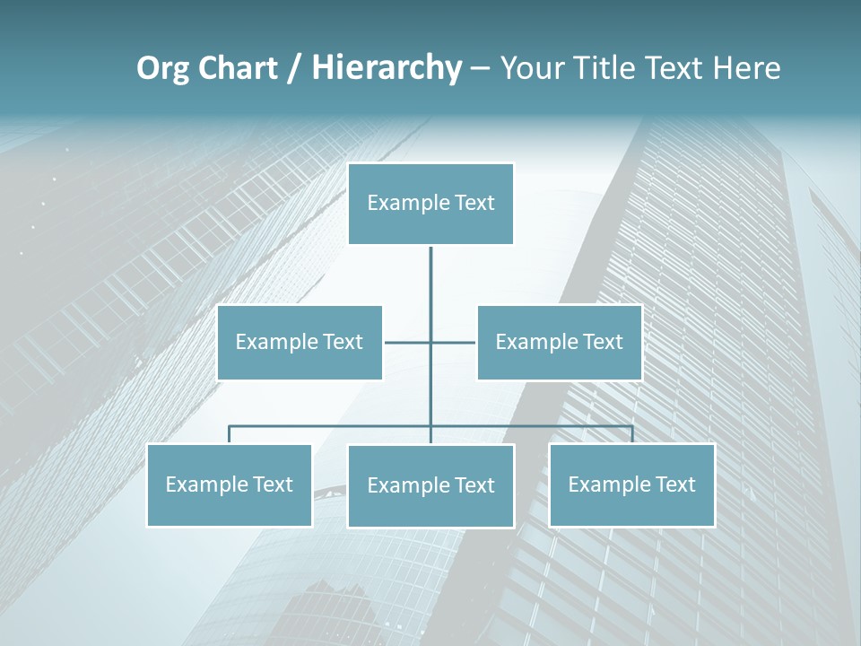 A Group Of Tall Buildings In A City PowerPoint Template